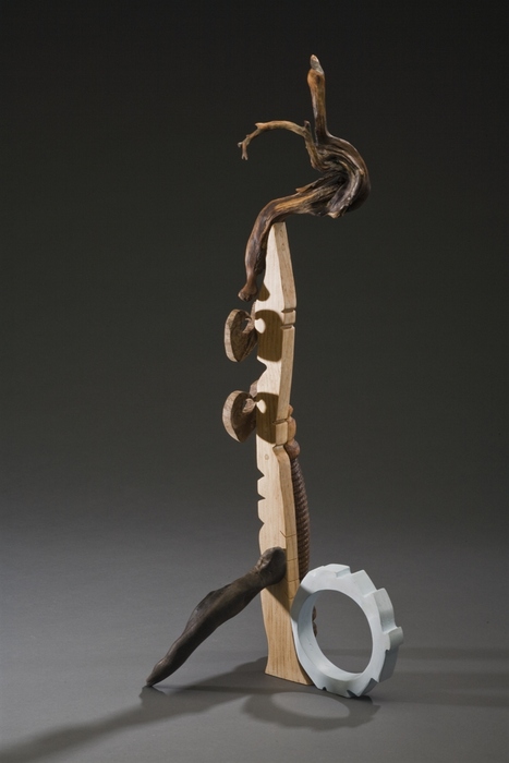 Praying Mantra, sculpture by Rosy Penhallow